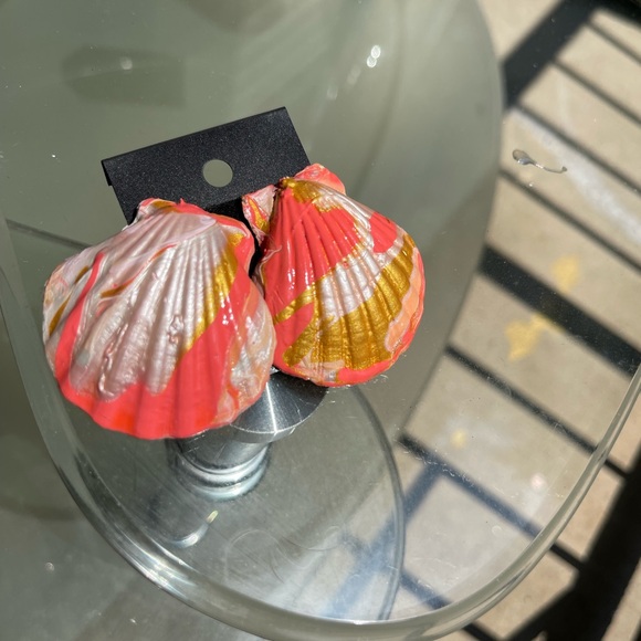 Colorful Shell Earrings - Picture 1 of 4